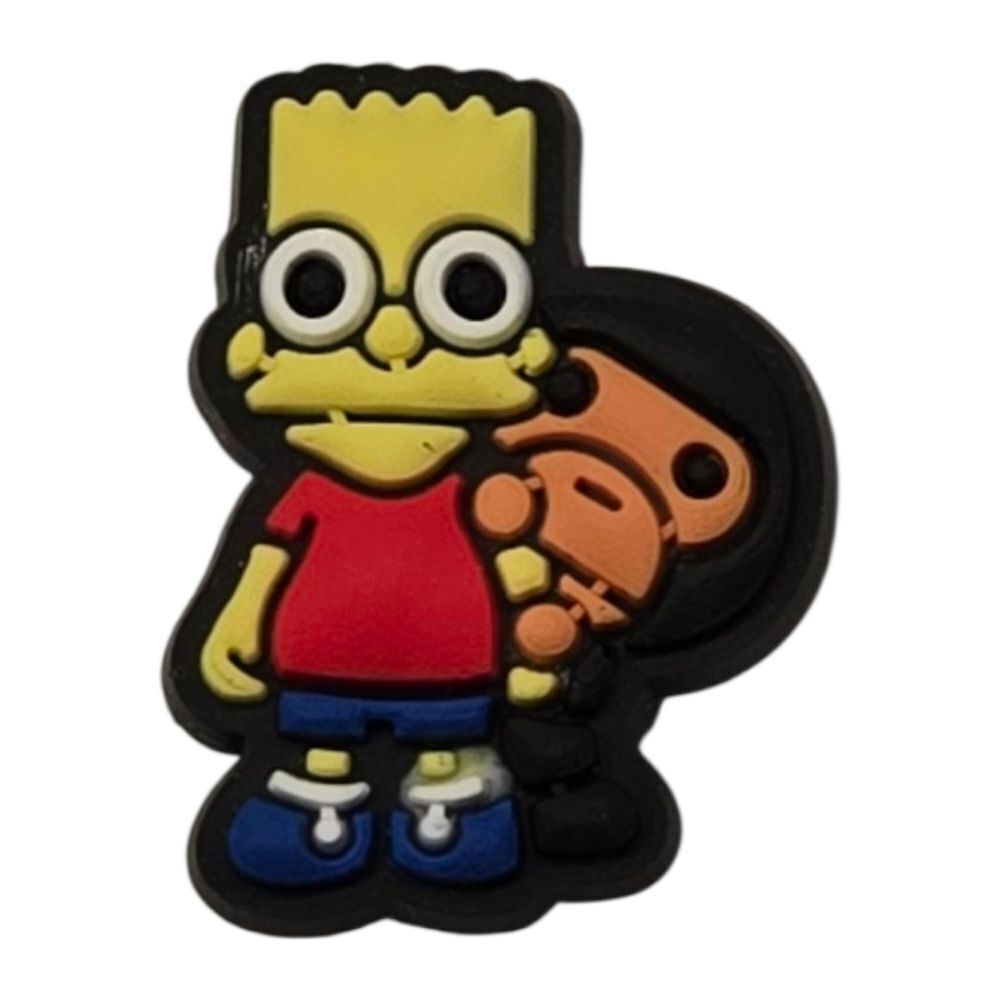 Bart Simpson Croc Shoe Charm 🌟 Skateboard Skater TV Band Clog Accessory Jewelry